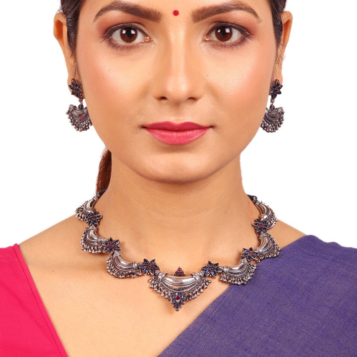 Dali Necklace - 925 oxidized silver