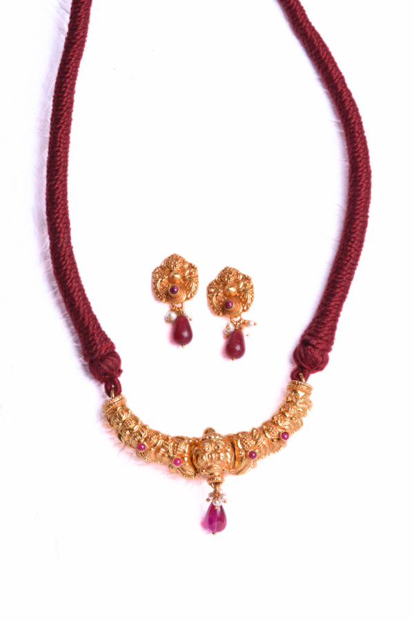Danvi Necklace - 925 silver gold polish