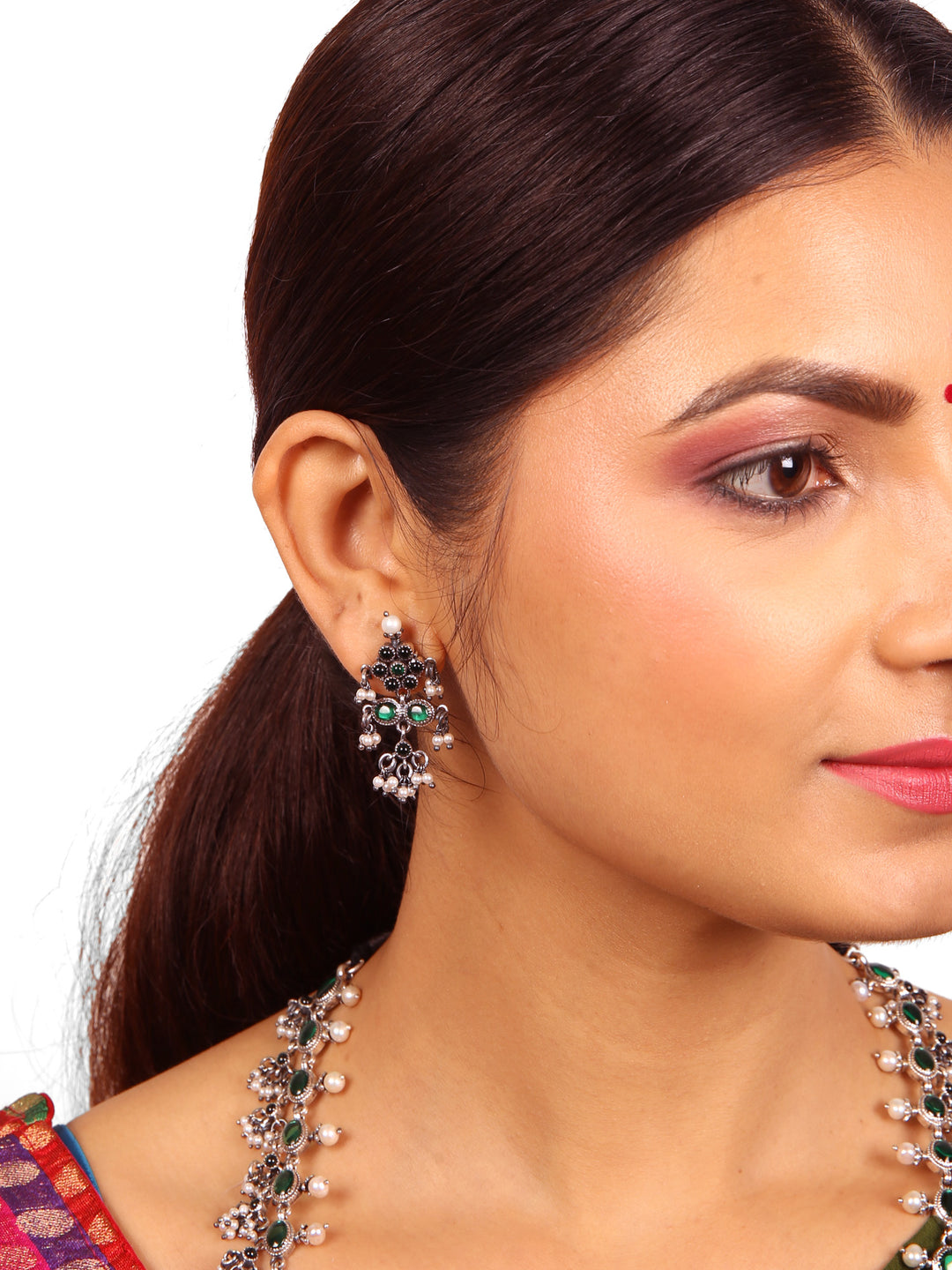 Deeksha Necklace - 925 oxidized silver