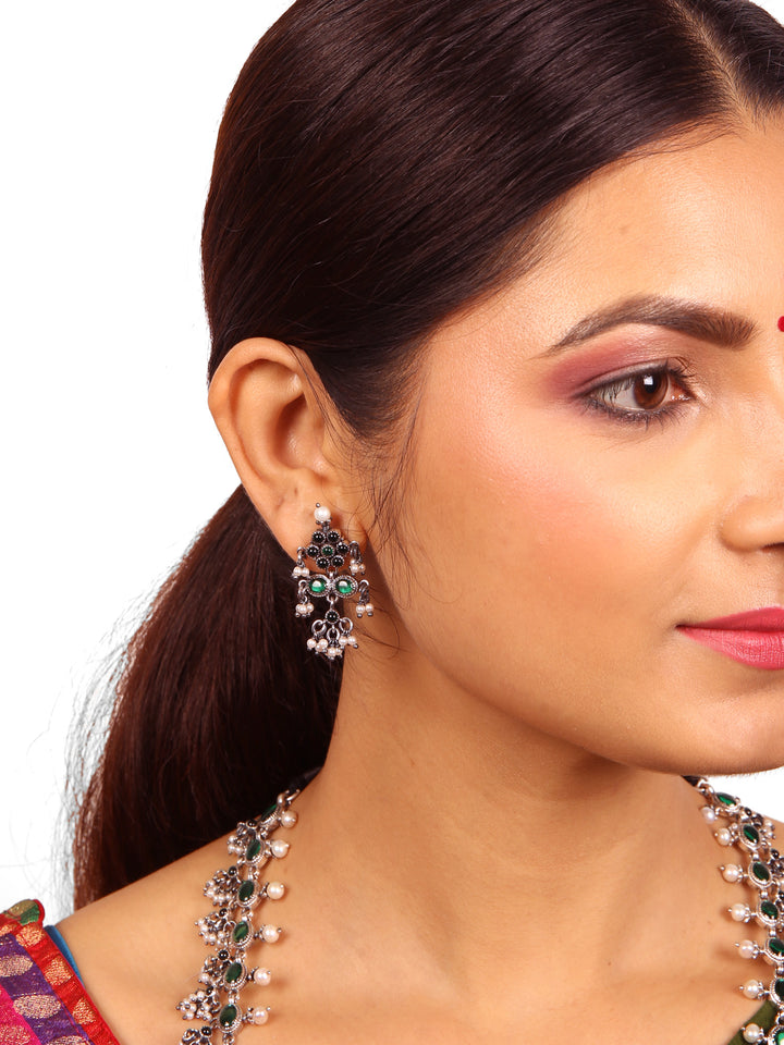 Deeksha Necklace - 925 oxidized silver