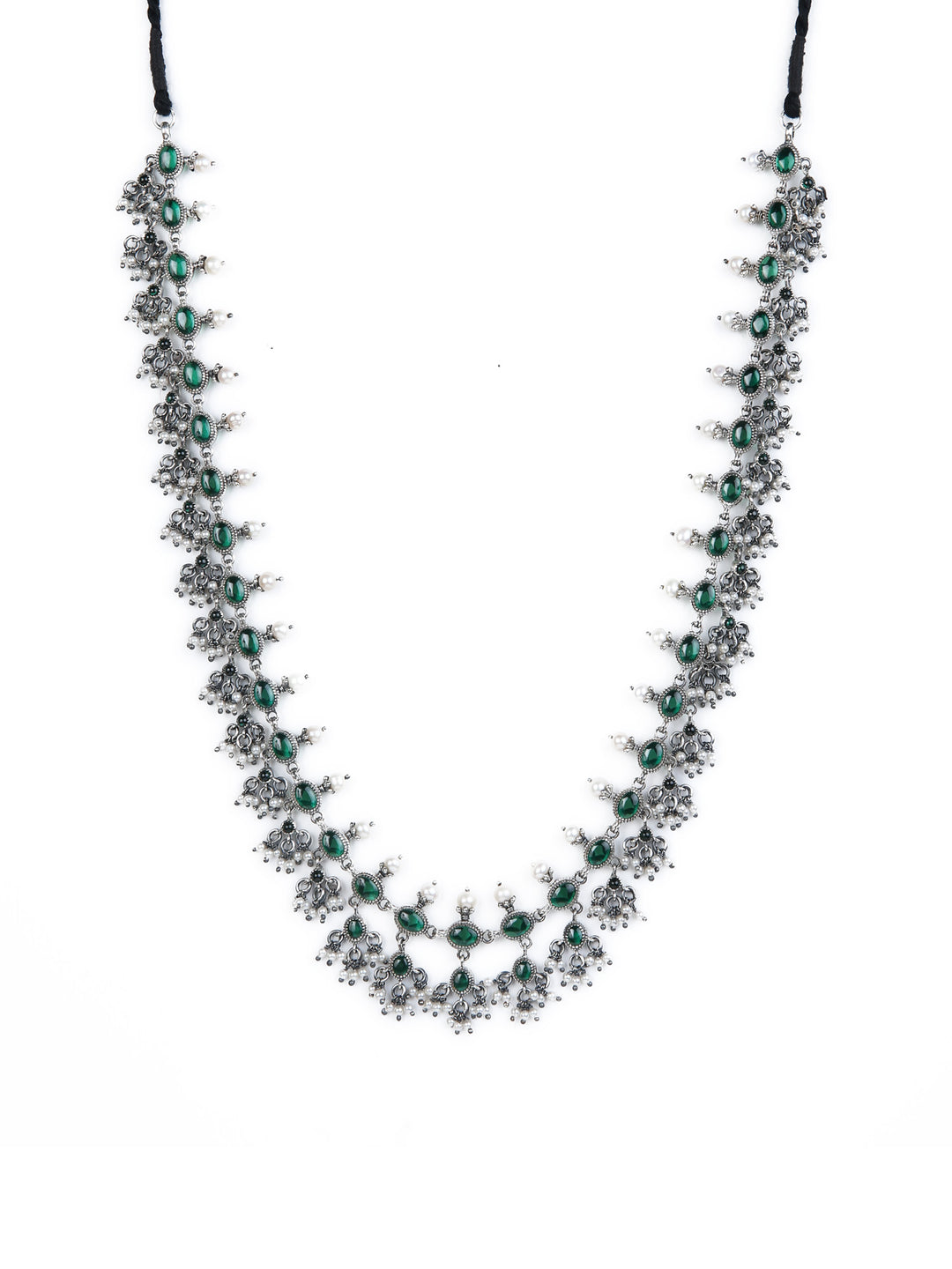 Deeksha Necklace - 925 oxidized silver