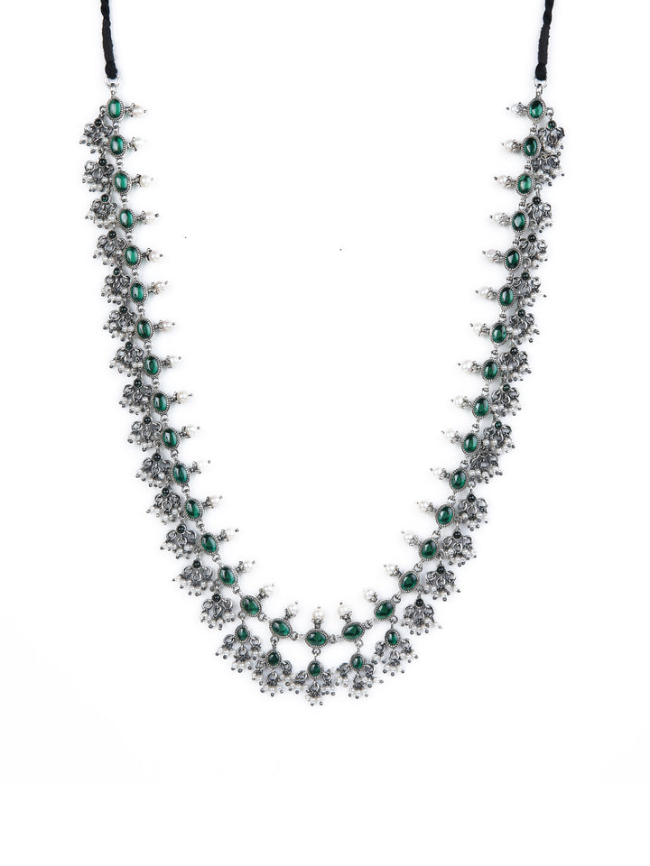 Deeksha Necklace - 925 oxidized silver