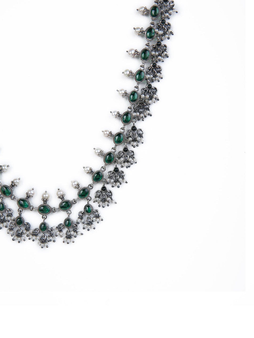 Deeksha Necklace - 925 oxidized silver