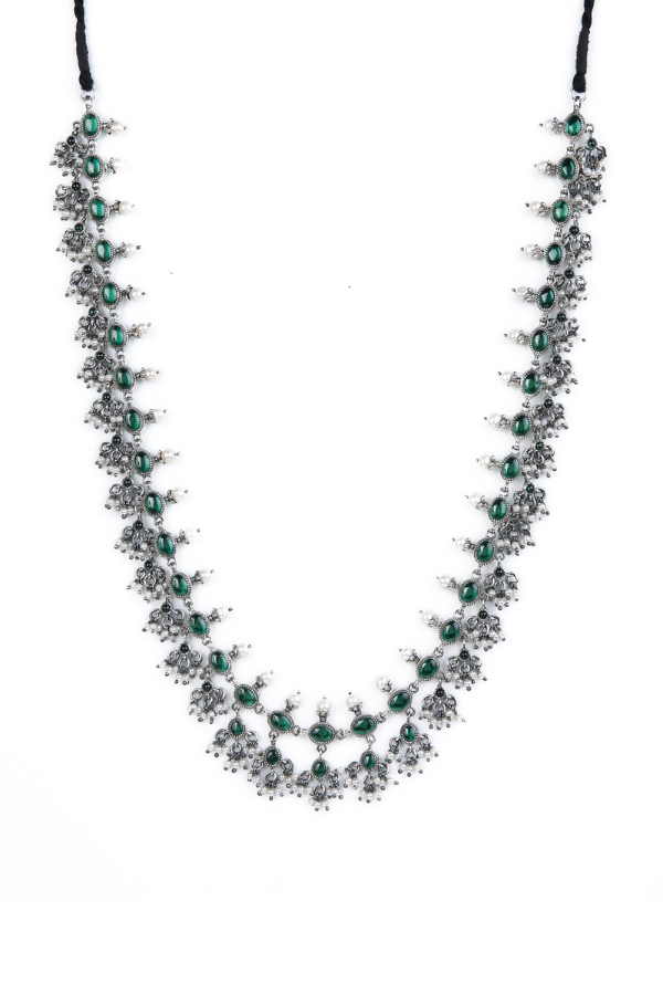 Deeksha Necklace - 925 oxidized silver