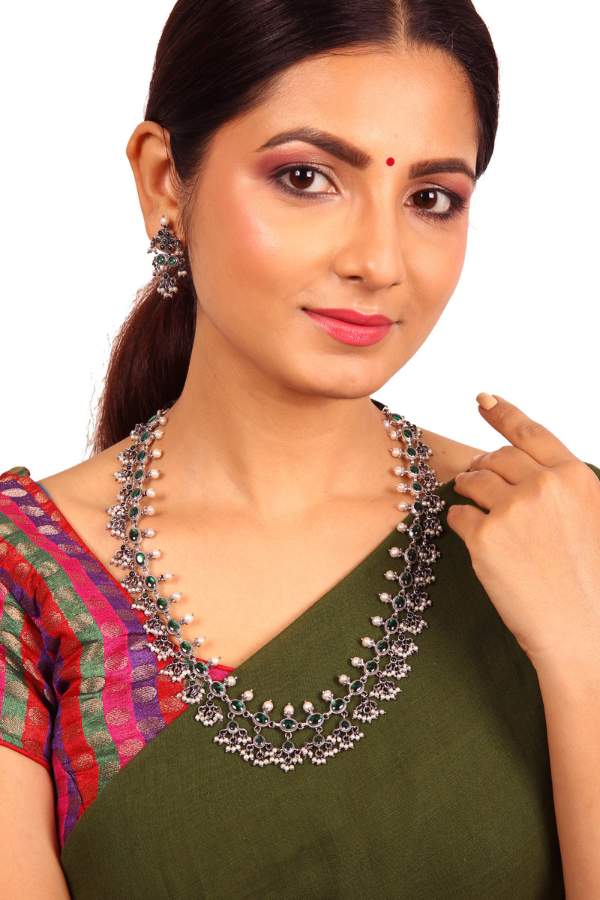 Deeksha Necklace - 925 oxidized silver