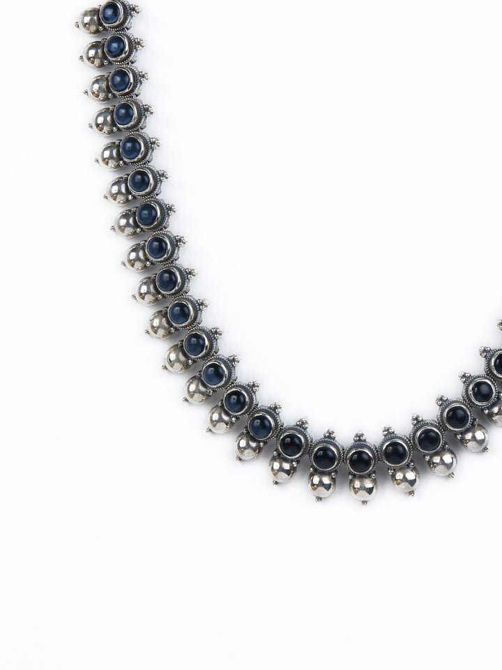 Deewena Necklace - 925 oxidized silver
