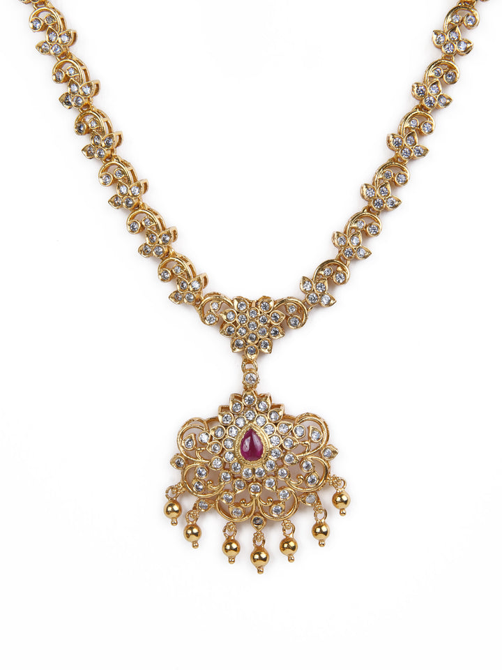 Devi Necklace - 925 silver gold polish