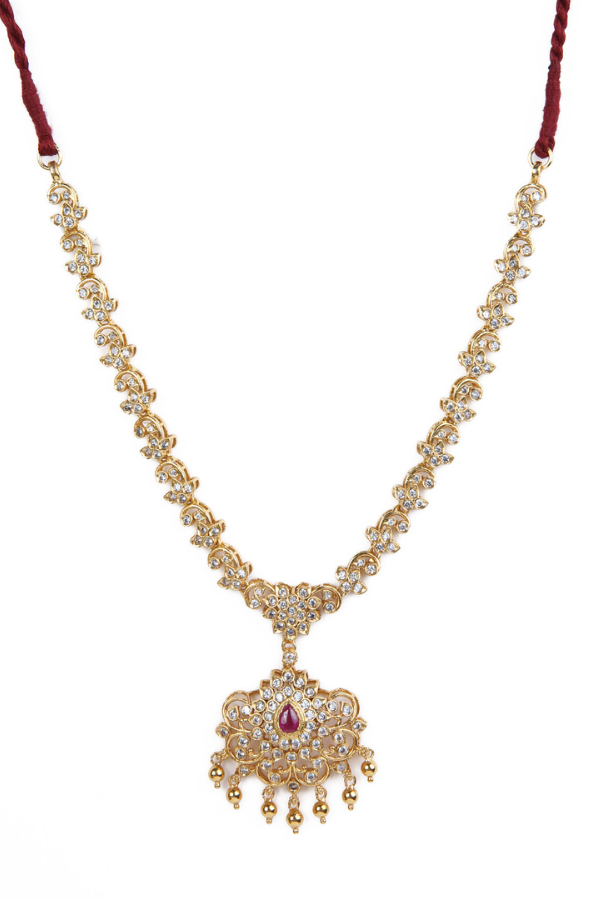 Devi Necklace - 925 silver gold polish