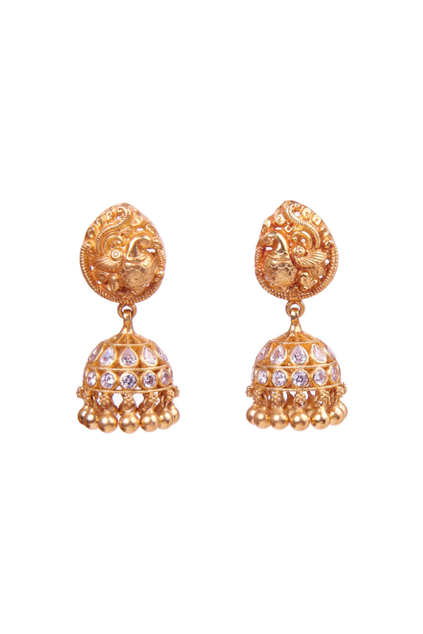 Sterling silver jewelry / Daily wear / 925 silver Jhumka / Festival collection, wedding jewelry, Temple jewelry