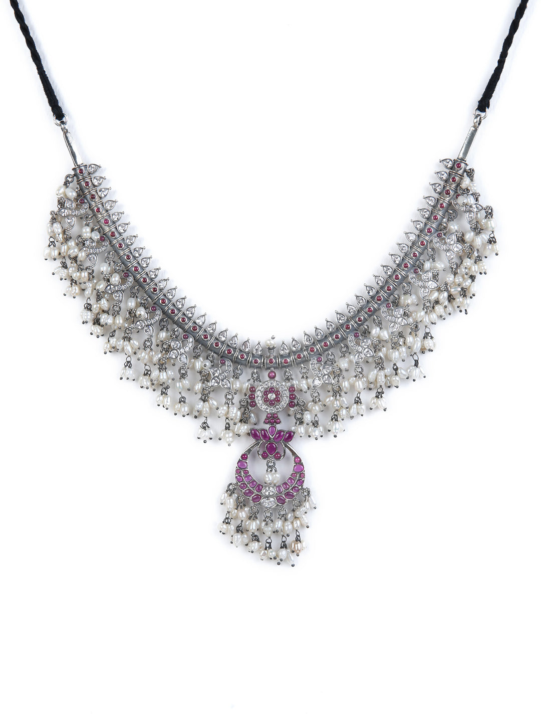 Eekshika Necklace - 925 oxidized silver