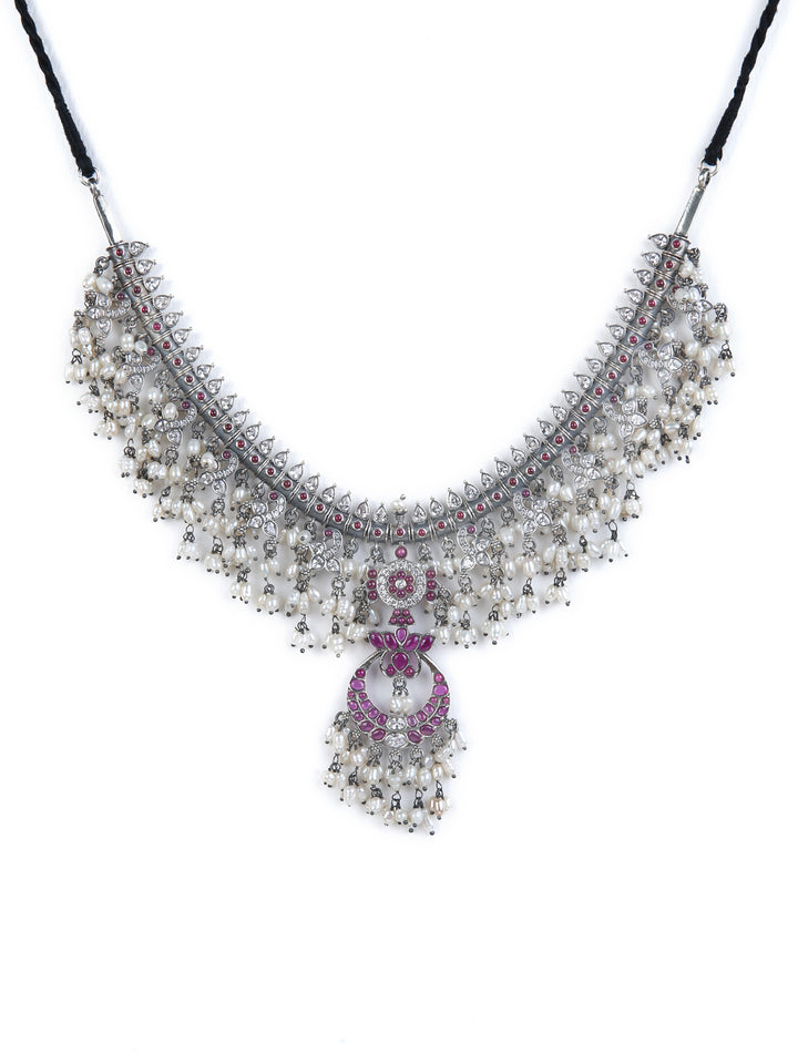Eekshika Necklace - 925 oxidized silver