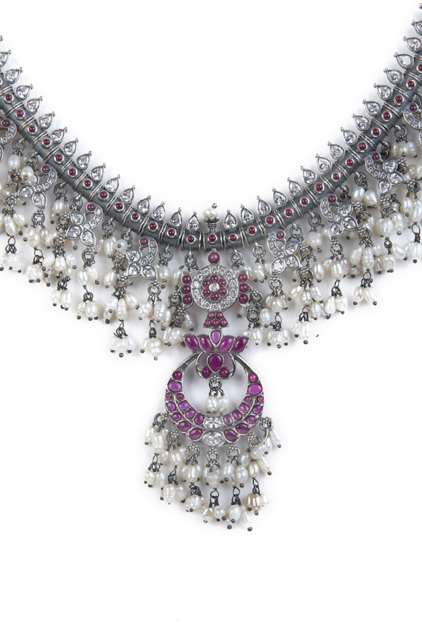 Eekshika Necklace - 925 oxidized silver