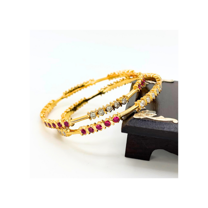 925 silver gold plated - Lightweight Bangle