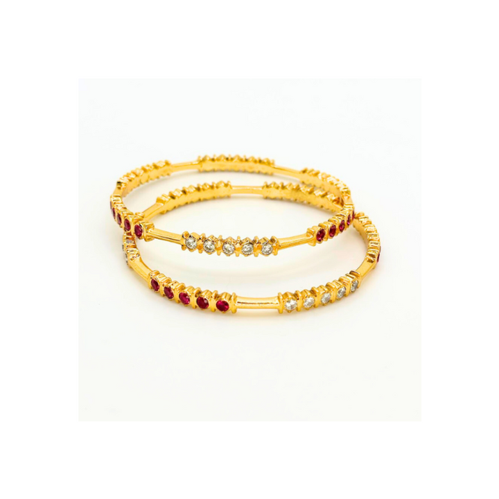 925 silver gold plated - Lightweight Bangle
