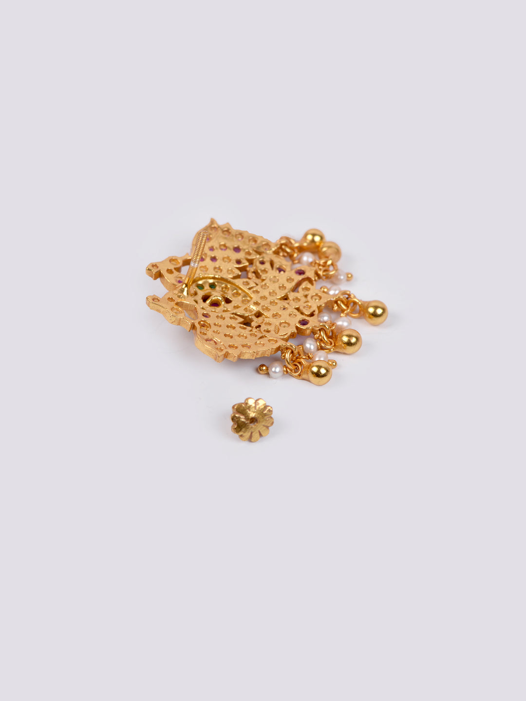 Garudaberunda  Stud - 925 silver gold polish