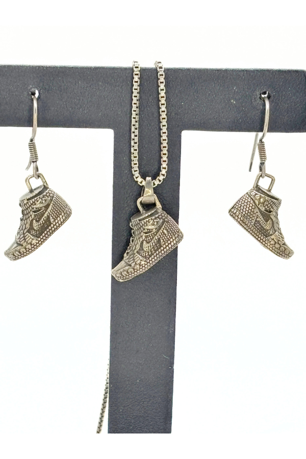 Sole statement Shoe - 925 silver oxidized