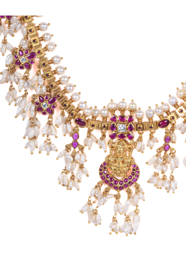 Yatika Guttapusalu necklace - 925 silver gold polish