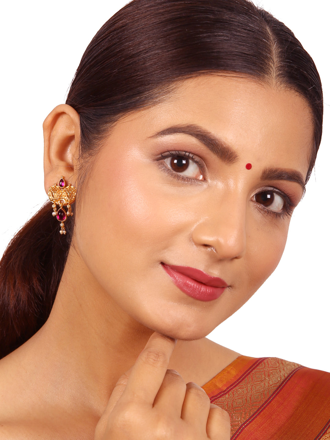 Haasini earring - 925 silver gold polish
