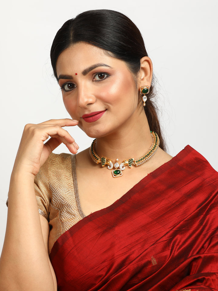 Hamsi Necklace - 925 silver gold polish