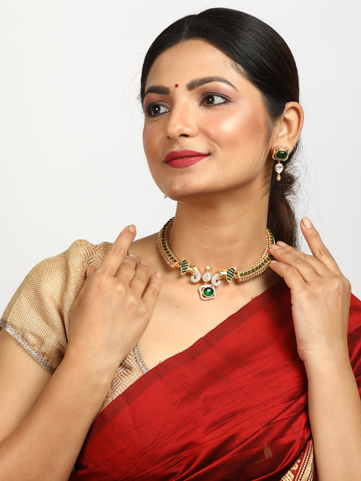 Hamsi Necklace - 925 silver gold polish