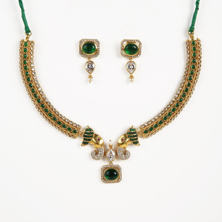 Hamsi Necklace - 925 silver gold polish