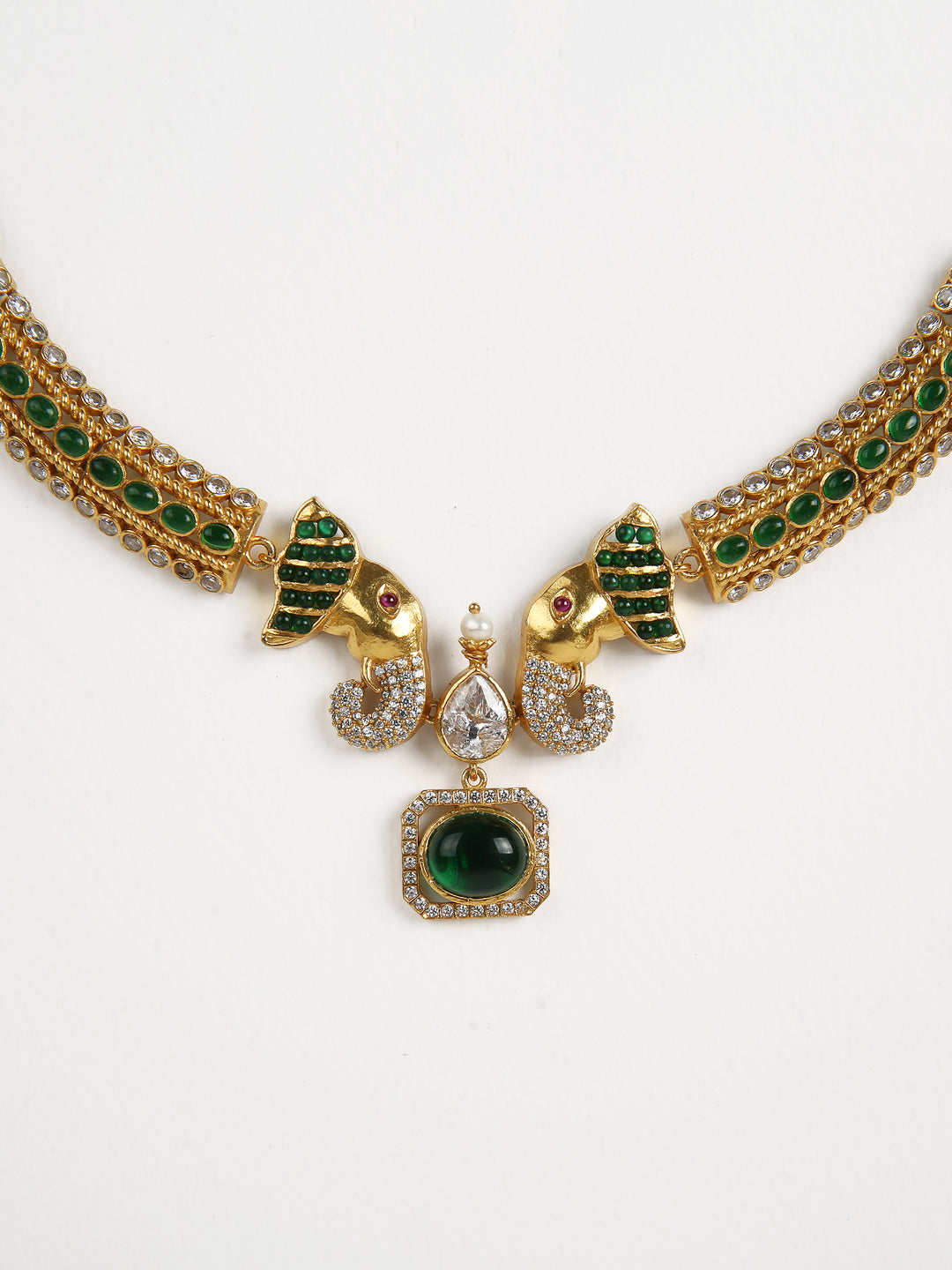 Hamsi Necklace - 925 silver gold polish