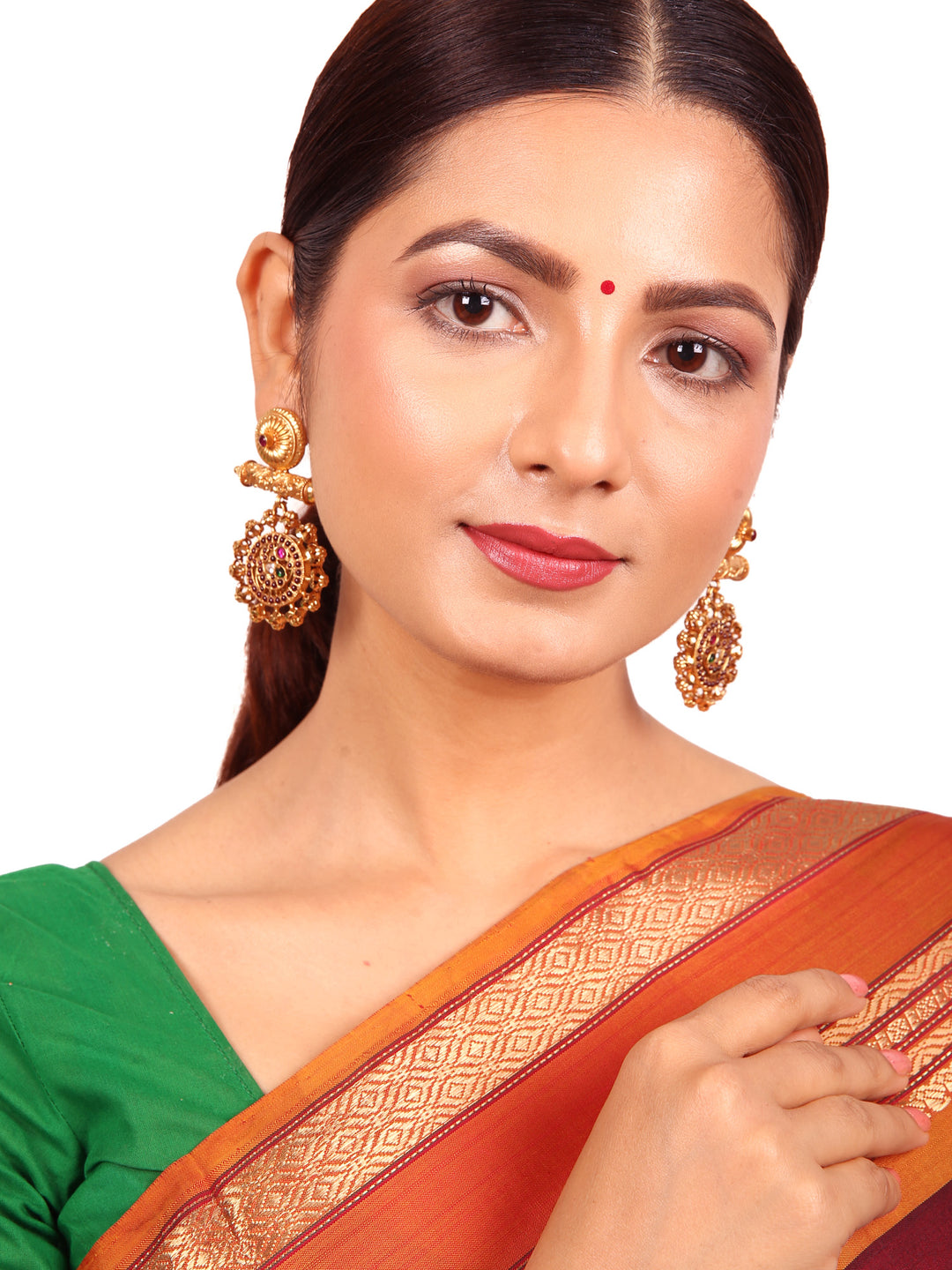 Hanita Earring - 925 silver gold polish