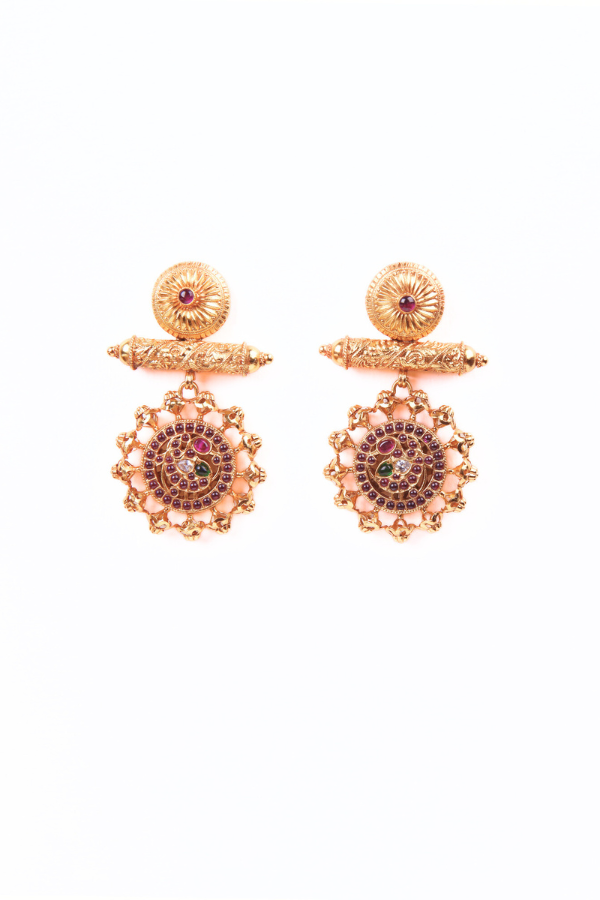 Hanita Earring - 925 silver gold polish