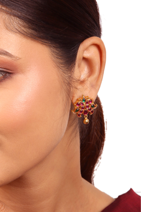 Hans Stud - 925 silver gold polish