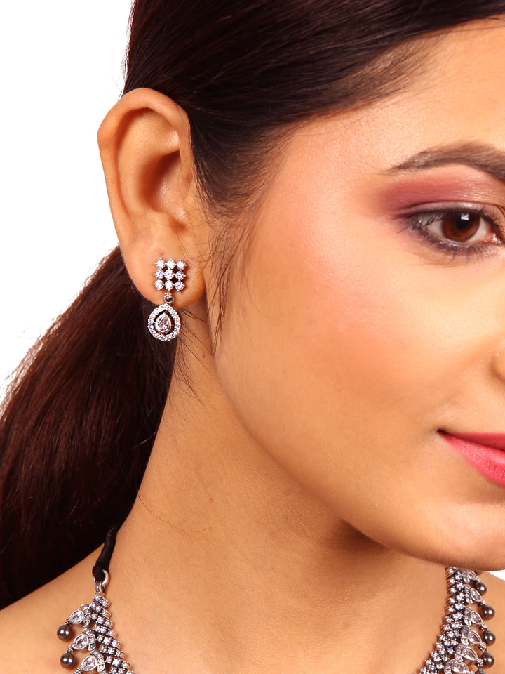 Harinika Necklace - 925 oxidized silver
