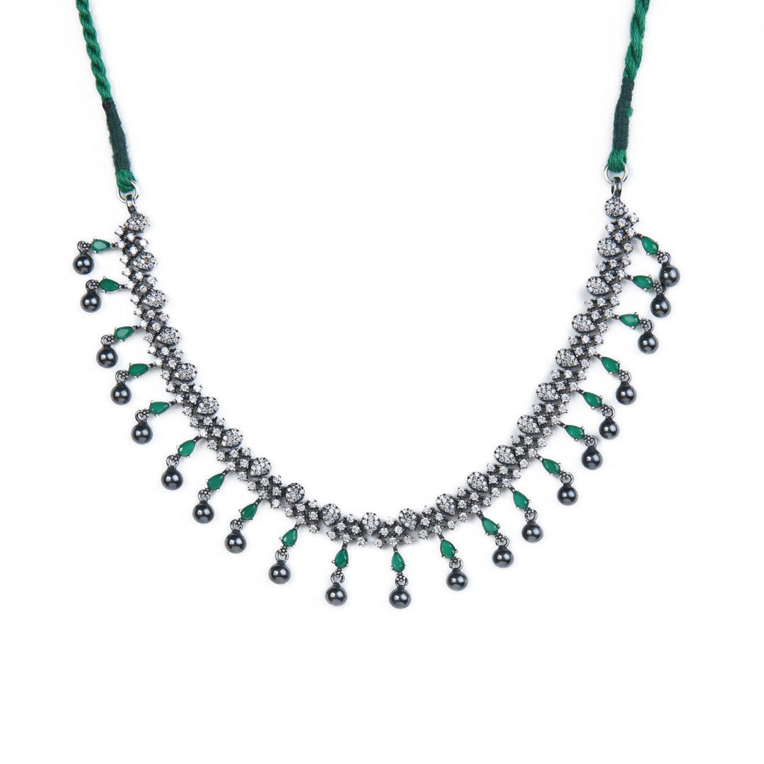 Hashita Necklace - 925 oxidized silver