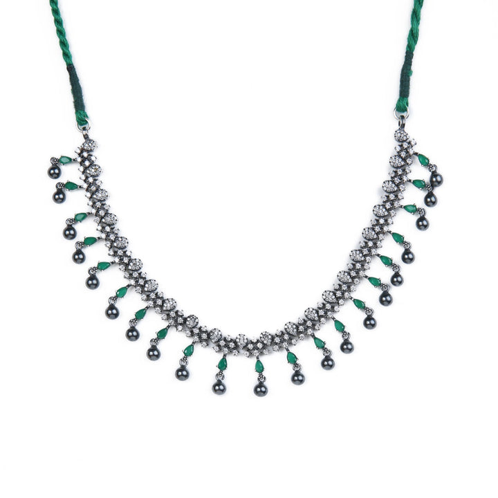 Hashita Necklace - 925 oxidized silver