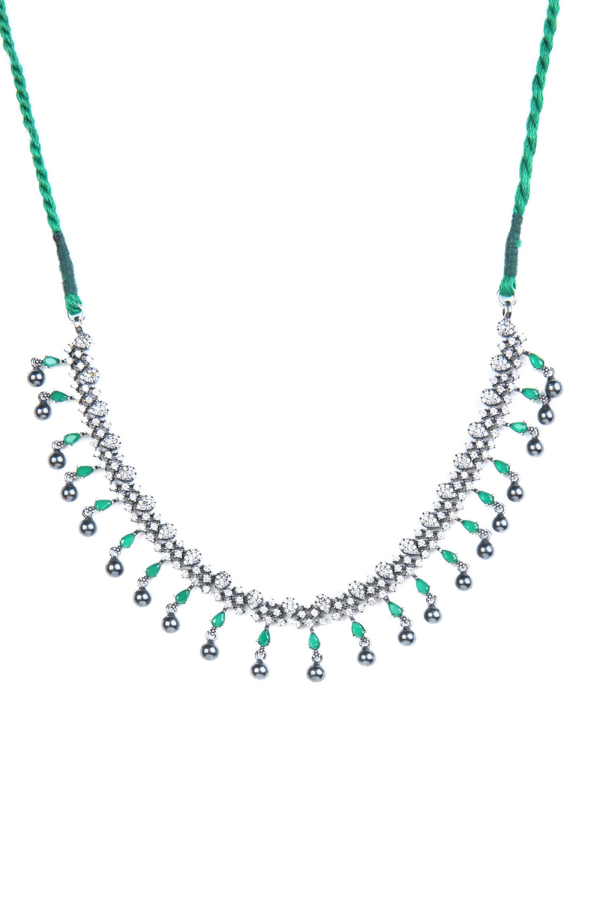 Hashita Necklace - 925 oxidized silver