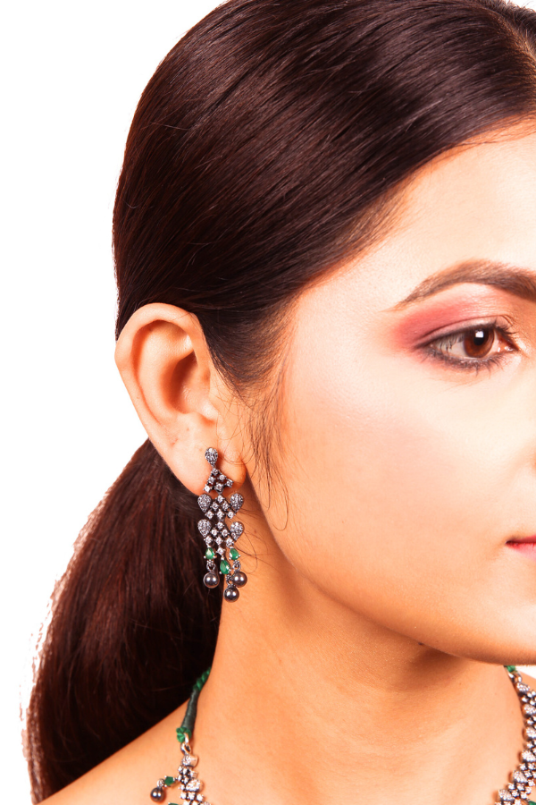 Hashita Necklace - 925 oxidized silver