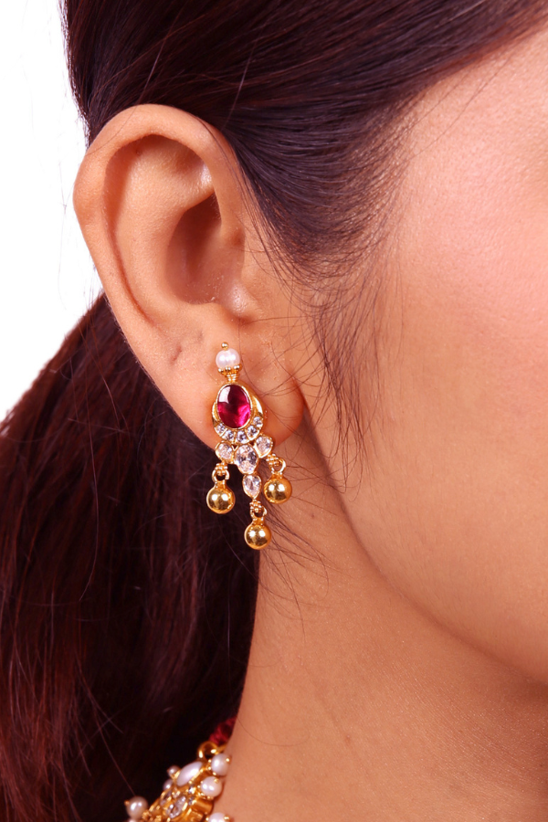 Hasi Navarathna Necklace - 925 silver gold polish