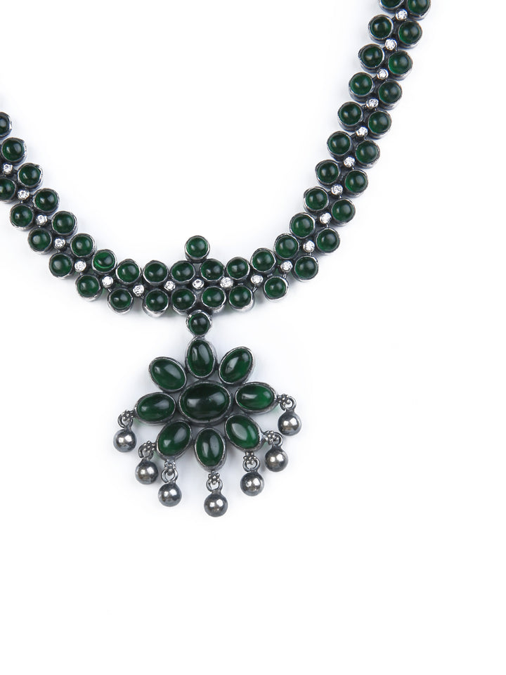 Hridaya Necklace - 925 oxidized silver