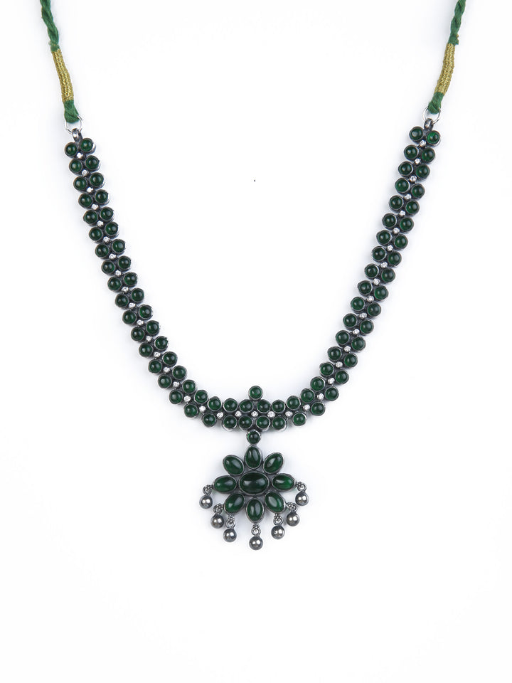 Hridaya Necklace - 925 oxidized silver