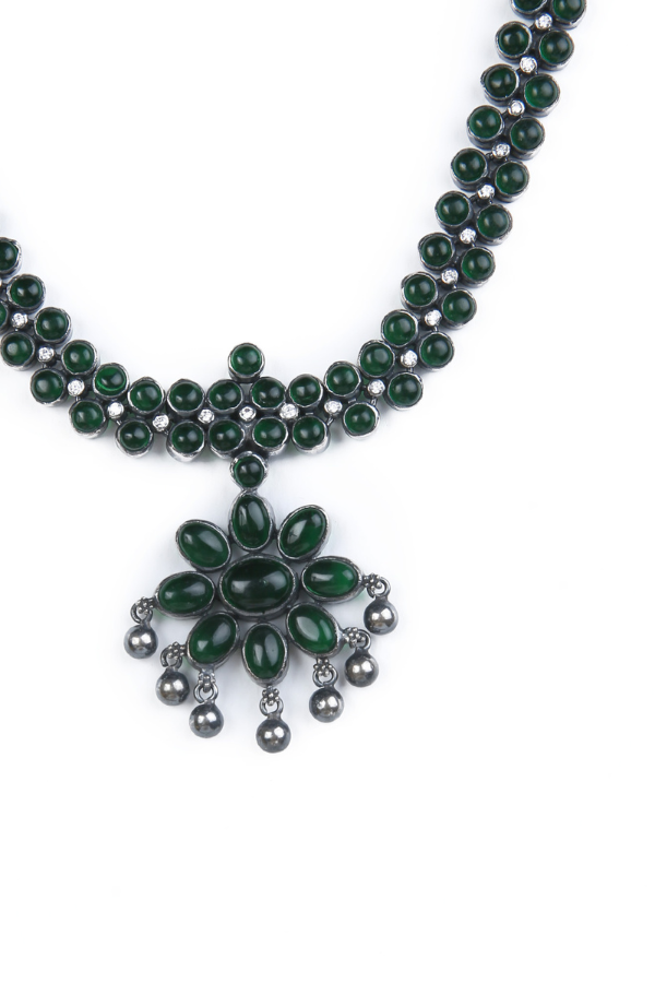 Hridaya Necklace - 925 silver oxidized