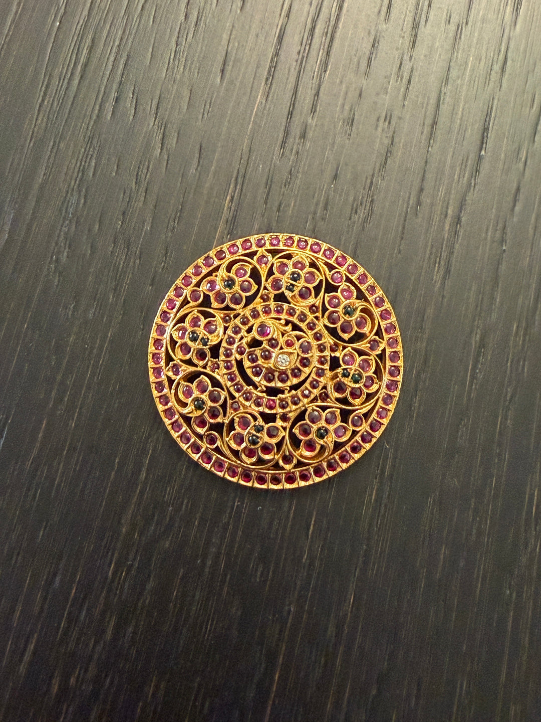 Small 2-in-1 Jada Billa, Rakodi &amp; Pendant - 925 Silver Gold Polish