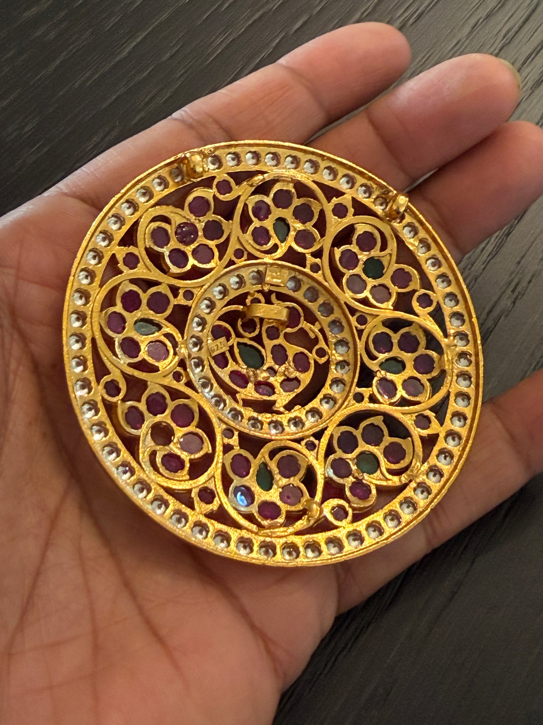Annam Pendant - 925 Silver Gold Polish
