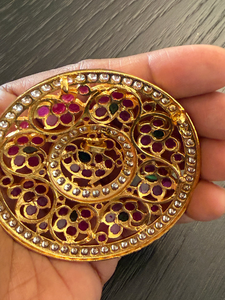 Annam Pendant - 925 Silver Gold Polish