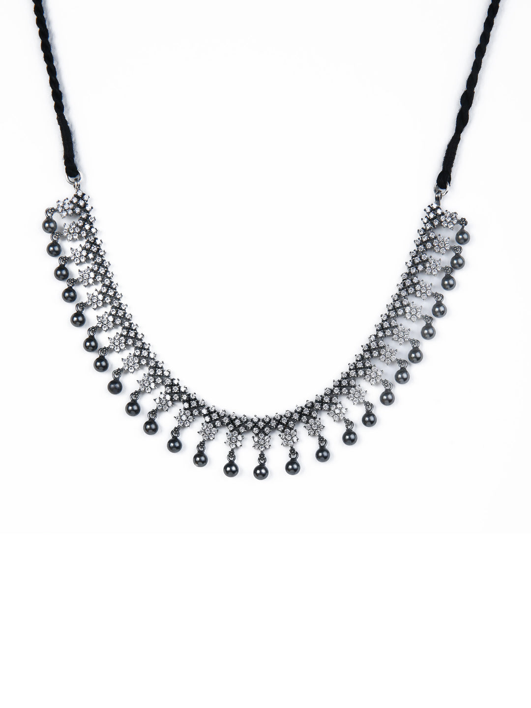 Indrani Necklace - 925 oxidized silver