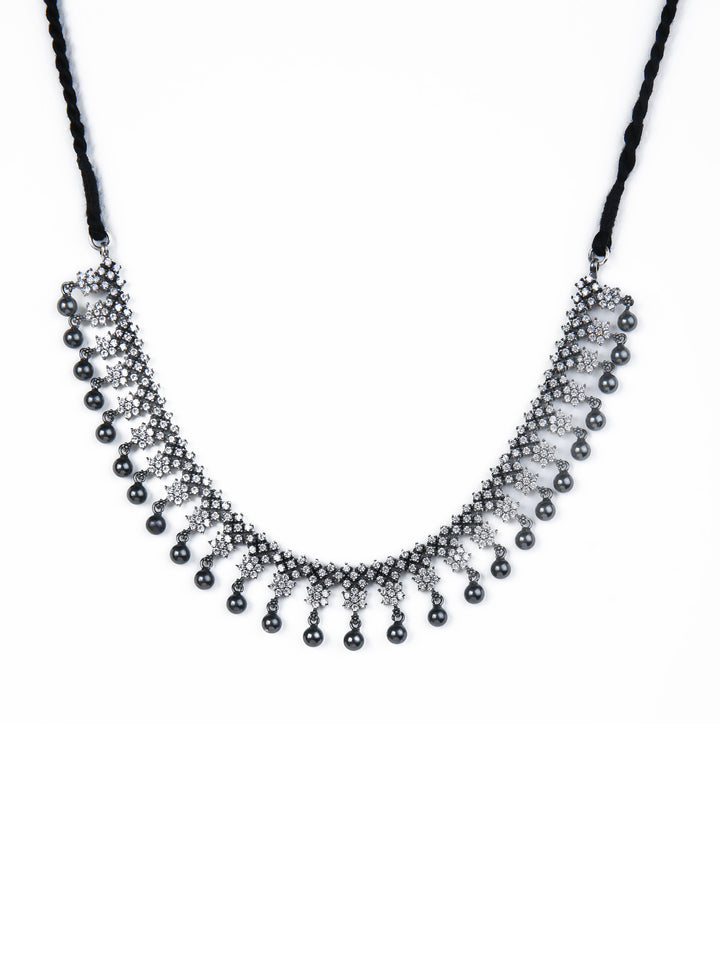 Indrani Necklace - 925 oxidized silver