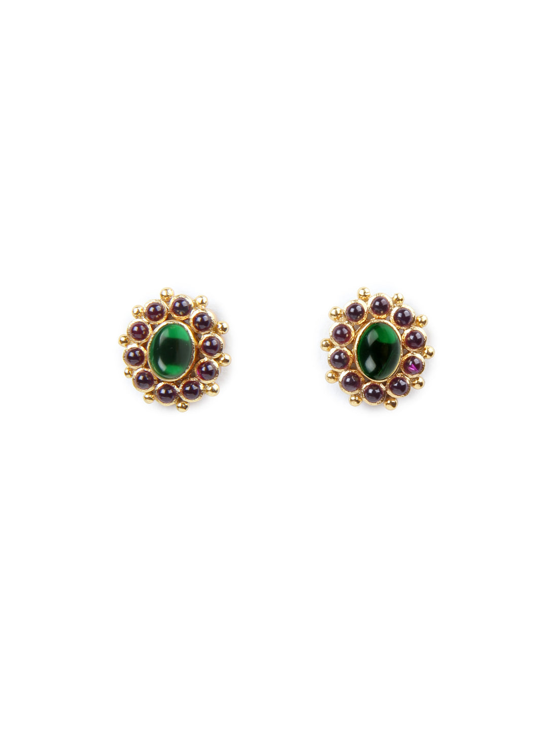 Isha Stud - 925 silver gold polish