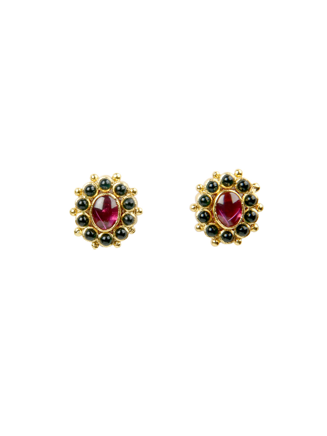 Isha Stud - 925 silver gold polish