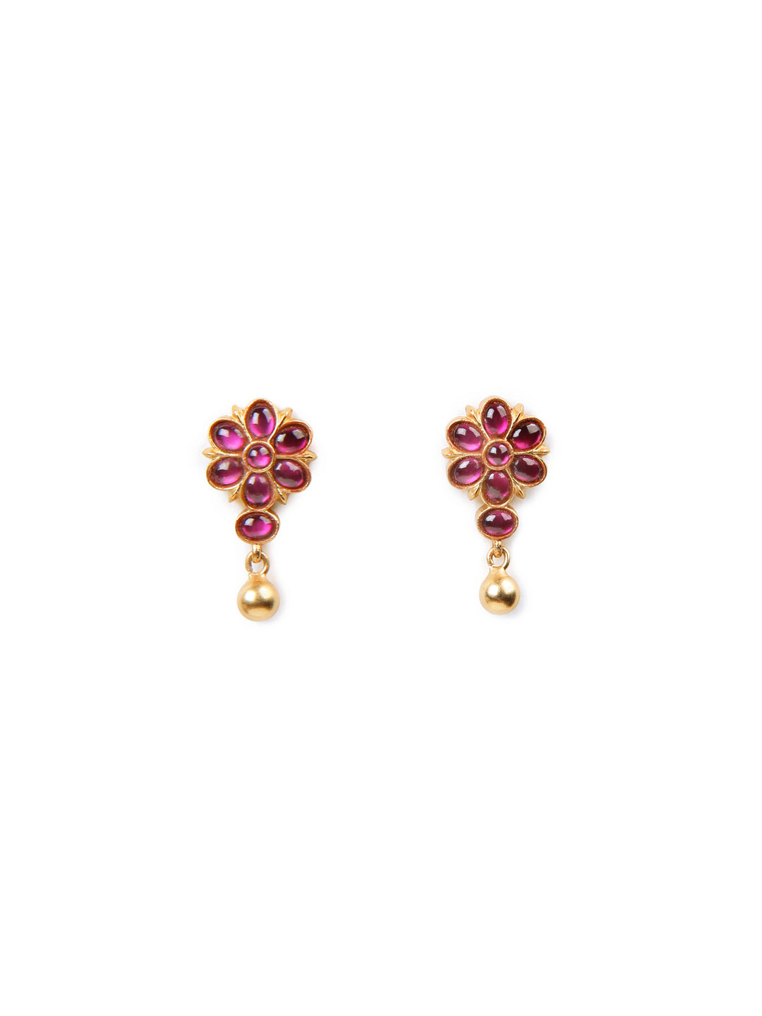 Ishi Stud - 925 silver gold polish