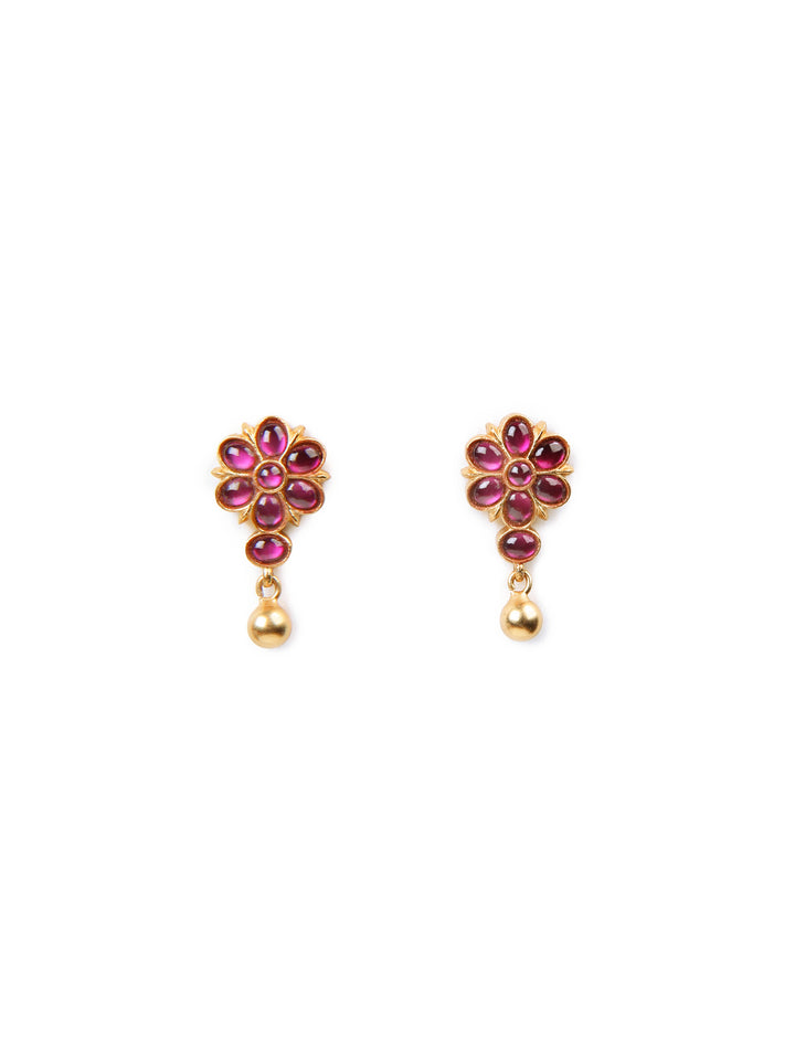 Ishi Stud - 925 silver gold polish