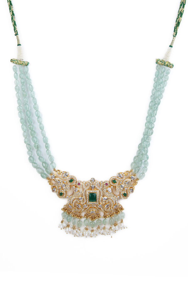 Janaki Necklace - 925 silver gold polish