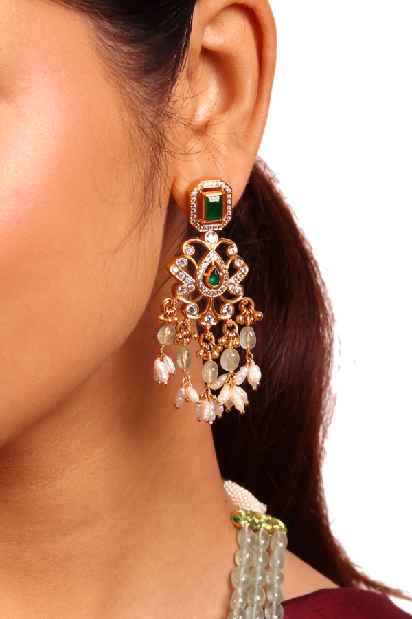 Janaki Necklace - 925 silver gold polish