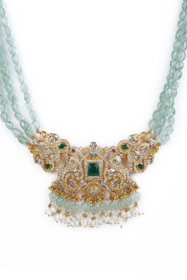 Janaki Necklace - 925 silver gold polish